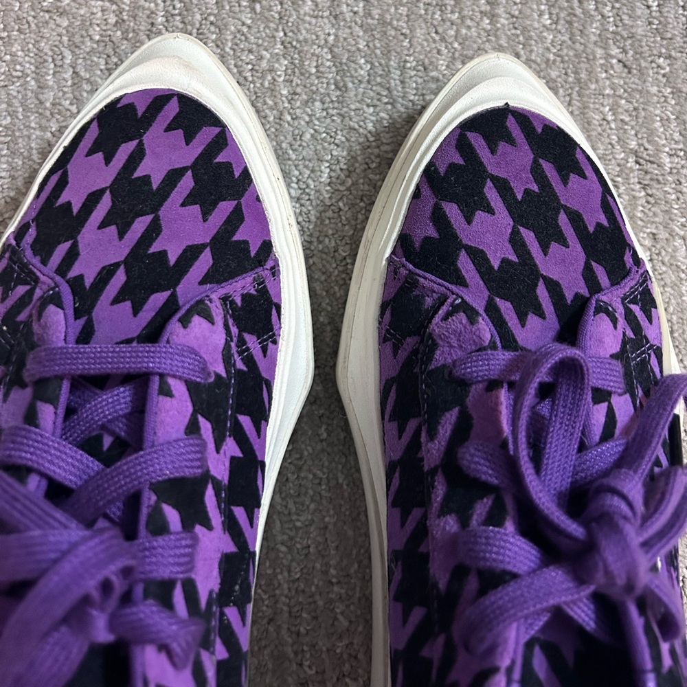 Women’s Adidas Hypersleek Purple and Black Houndstooth Sneakers in 9 - Picture 6 of 11